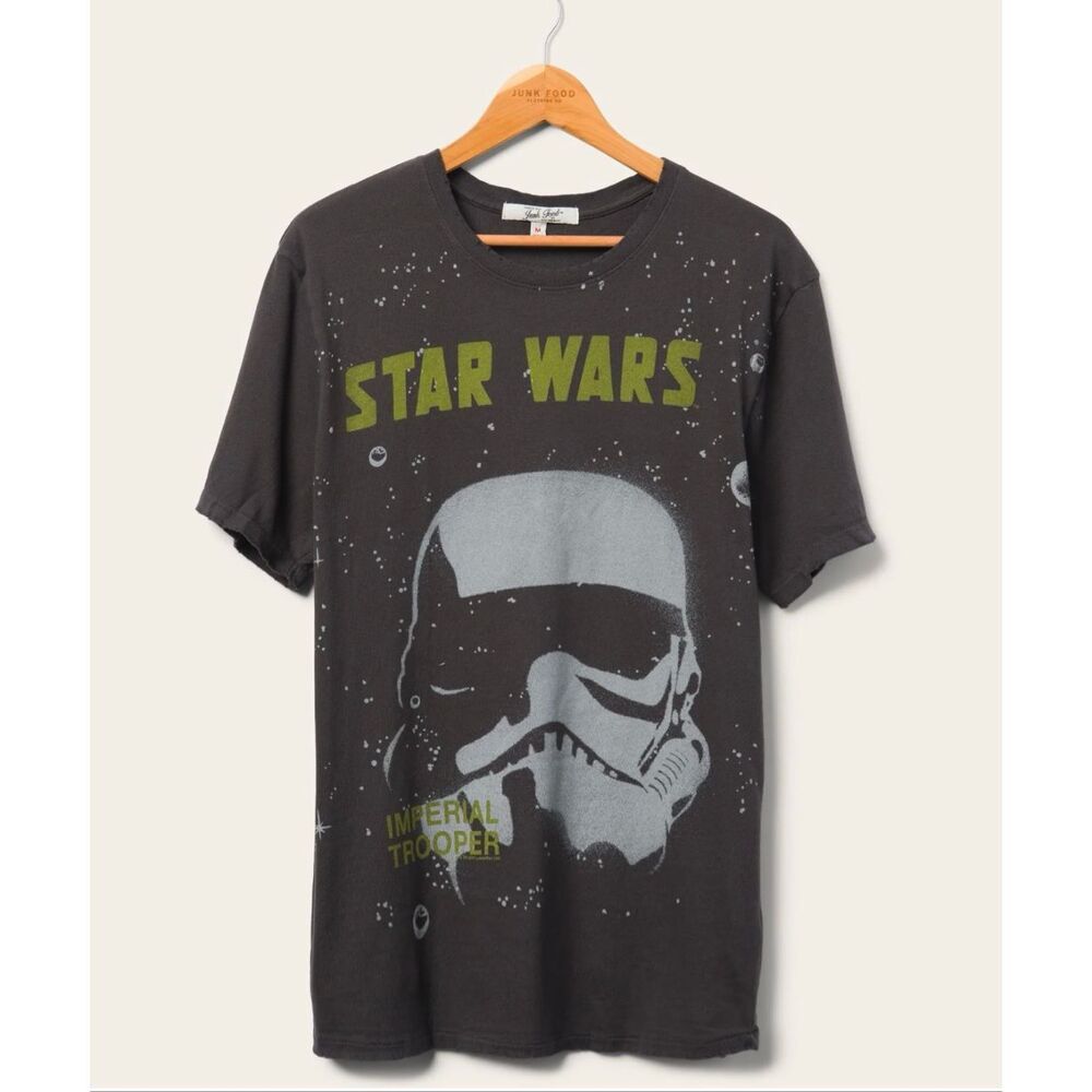 Junk Food Star Wars Stormtrooper Vintage Graphic Tee Disney Mens XS NEW